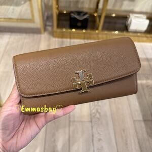Tory Burch Britten Envelope Wallet 175813 Pebbled Leather $300